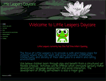 Tablet Screenshot of littleleapersdaycare.com